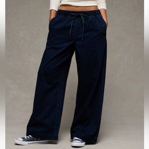 AE Cozy Drape Low Rise Ultra Wide Leg Jean
